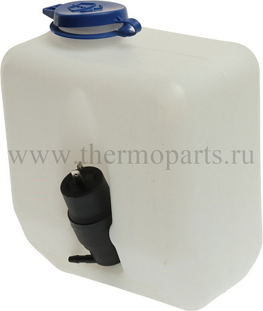 Бачок омывателя ГАЗ-2705, 3302 2.4л 12V с насосом в сборе (крышка без резьбы) ТЕХНОПЛАСТ