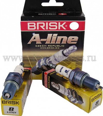 Свеча BRISK A-LINE 08 / L 17 YCY ГАЗ 3302, 2752 дв. 406 (к-т) (0,7)