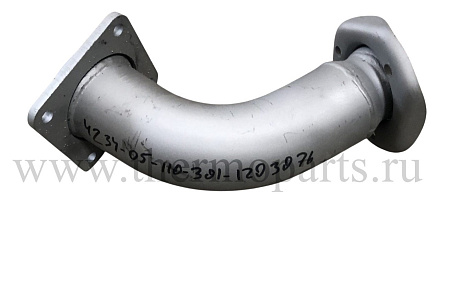 Труба приемная глушителя ПАЗ-4234-05 дв CUMMINS между глушителем и горным тормозом