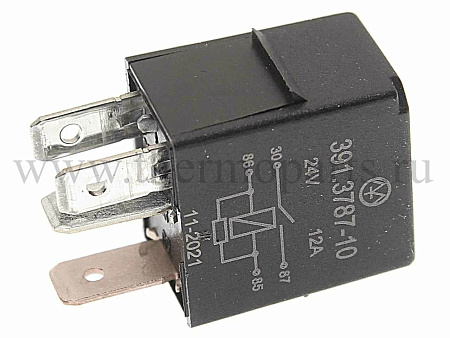Реле электромагнитное ПАЗ Вектор NEXT 24V 4-х контактное 12А замыкающее с резистором ЭНЕРГОМАШ