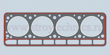 Прокладка ГБЦ с герметиком ГАЗ 3302, 3110 дв. 402 (круглые отверстия) БЦМ