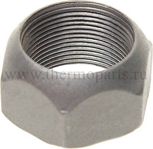 Гайка колеса М30х1.5х22 ГАЗ-53, ЗИЛ, КРАЗ наружная задняя левая резьба под ключ 38мм тефлон MEGAPOWER