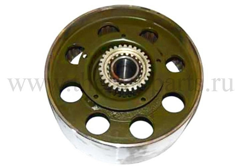 Барабан тормозной со ступицей и переходной зубчаткой в сборе