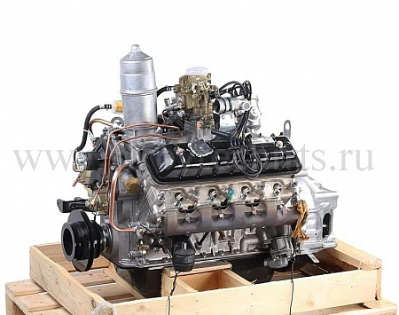 Двигатель ЗМЗ-5234 (ПАЗ-3205), карбюраторный, (без: ремней, катушки, генератора, КРОГ, выключателя клапана терм, насоса ГУР и компрессора)