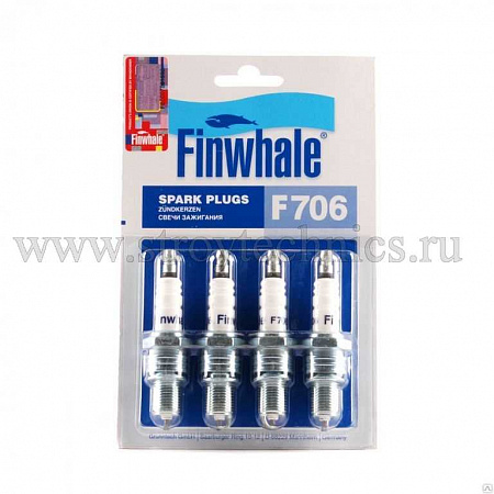 Свеча FINWHALE ГАЗ 3110, 3302 дв. 406 (к-т 4шт) в блистере