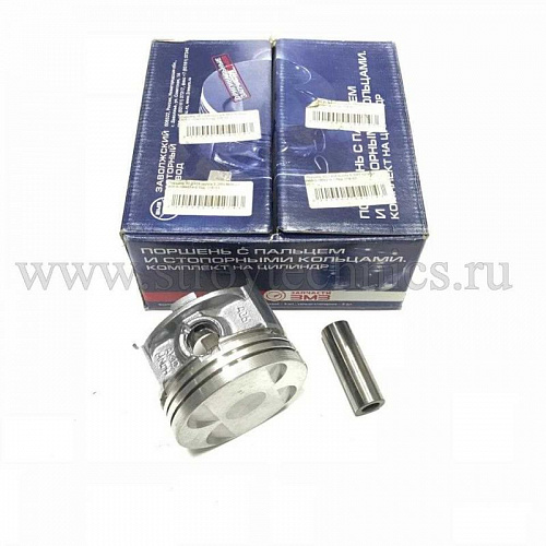 Поршень двигателя ЗМЗ-40522 d=96.5 (группа Б &quot;B&quot;) с пальцем и ст.кольцами 1шт. ЕВРО-2 (ОАО ЗМЗ)