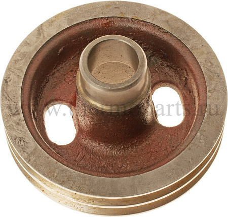 Шкив к/вала Д-245 (2 ручья, конусный под шпонку)