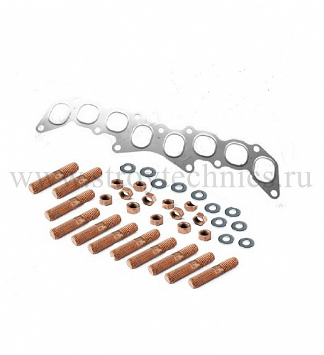 Прокладка ГАЗель Next дв.EvoTech 2.7 коллектора впускного комплект (2 прокл., шпильки, гайки) КВАДРАТИС