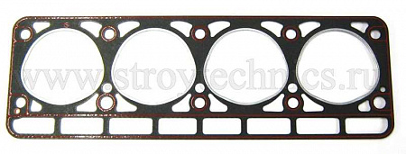Прокладка ГБЦ с герметиком ГАЗ 3302, 3110 дв. 402 (треугольные отверстия) БЦМ (металл)