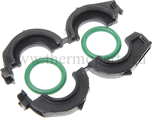 Хомут ГАЗель Next радиатора отопителя с уплотнением комплект 2шт. LUZAR