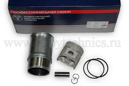 Гильза с поршнем ГАЗ-24, 3302 ЗМЗ-402 (оцинкованная) с кольцами (комплект 4шт.) ЗМЗ