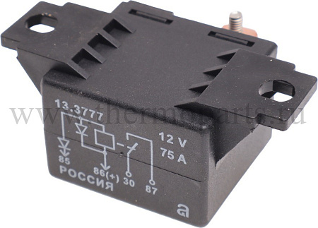 Реле свечей накаливания 12V 120/75А винтовые зажимы УАЗ Хантер, Патриот дв ЗМЗ-514, ЗМЗ-51432, ГАЗ с дв. ГАЗ-560 АВАР