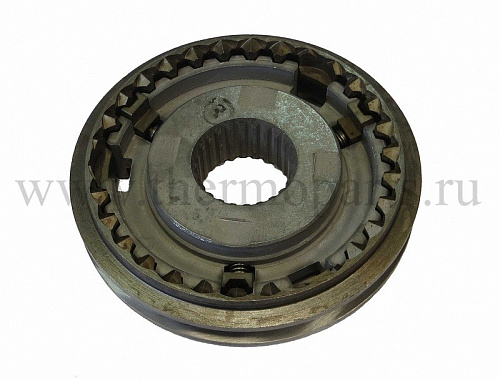 Синхронизатор ГАЗ-3309 1 передачи и заднего хода в сборе (с сухарями) АККОМ
