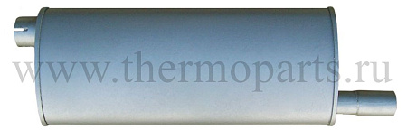 Глушитель с пром. трубой (овальный)