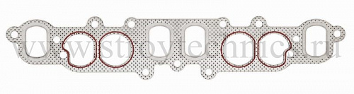 Прокладка трубы впускной ГАЗ 3302 дв. УМЗ-4215 с герметиком перфометалл КВАДРАТИС