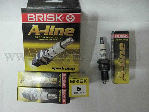 Свеча BRISK A-LINE 06 / LR 17 YCY ГАЗ 3110, 3302, 2752 дв. 406 (к-т)