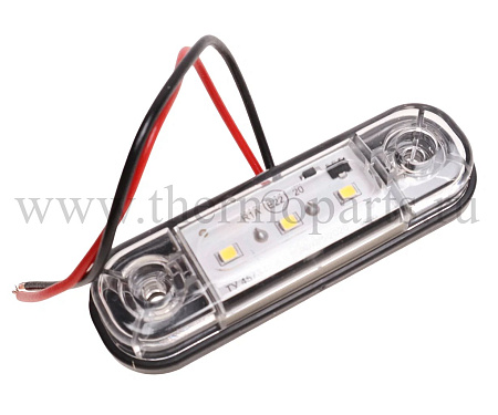 Фонарь габаритный белый 12/24V светодиодный АТК