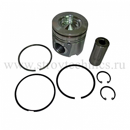 Поршень двигателя КАМАЗ, ПАЗ дв.CUMMINS ISBe, ISDe с кольцами в сборе d+0.5 MOVELEX